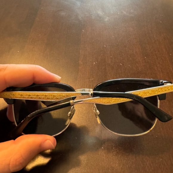 Gucci GG0051S Metal/Acetate Clubmasters- Black/Gold- W/ ORIGINAL DUST BAG & CASE - Picture 7 of 11